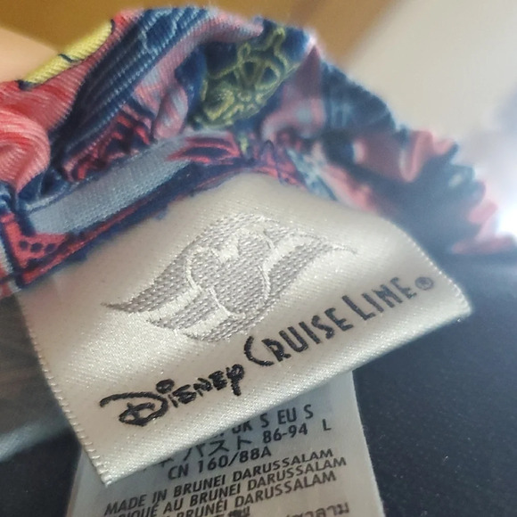 Disney Cruise Blue and Pink Halter Mickey Minnie Sundress - Picture 2 of 7